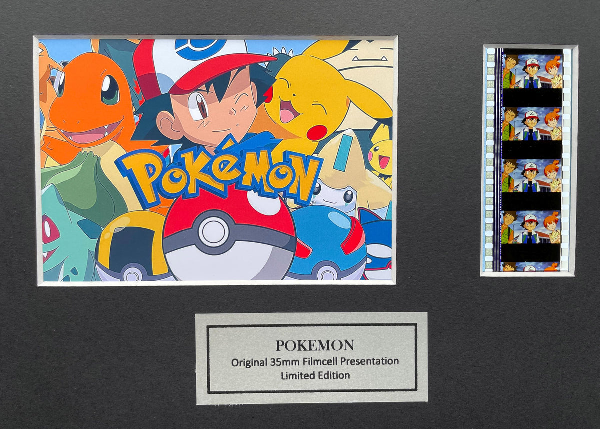 POKEMON Original 35mm Film Cells set in Quality Wood Frame + COA