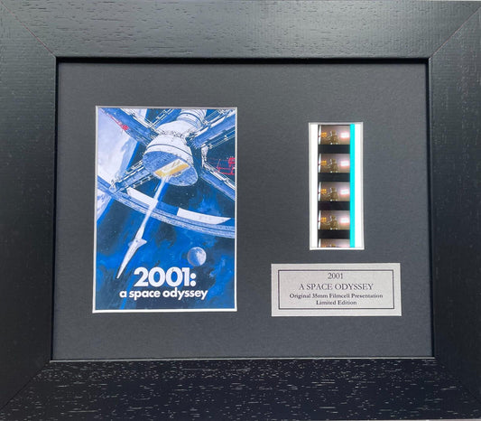 2001: A Space Odyssey Original 35mm Film Cells set in Quality Wood Frame + COA