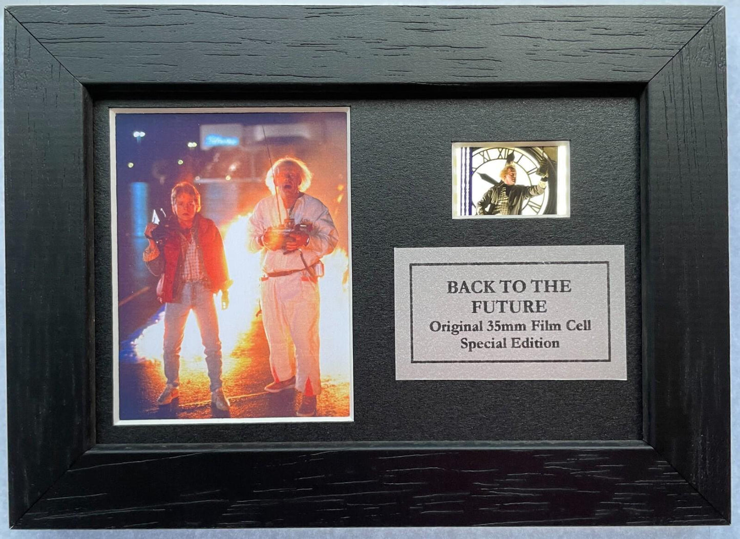 Back To The Future I Original Mini 35mm Film Cells set within Quality Wood Frame