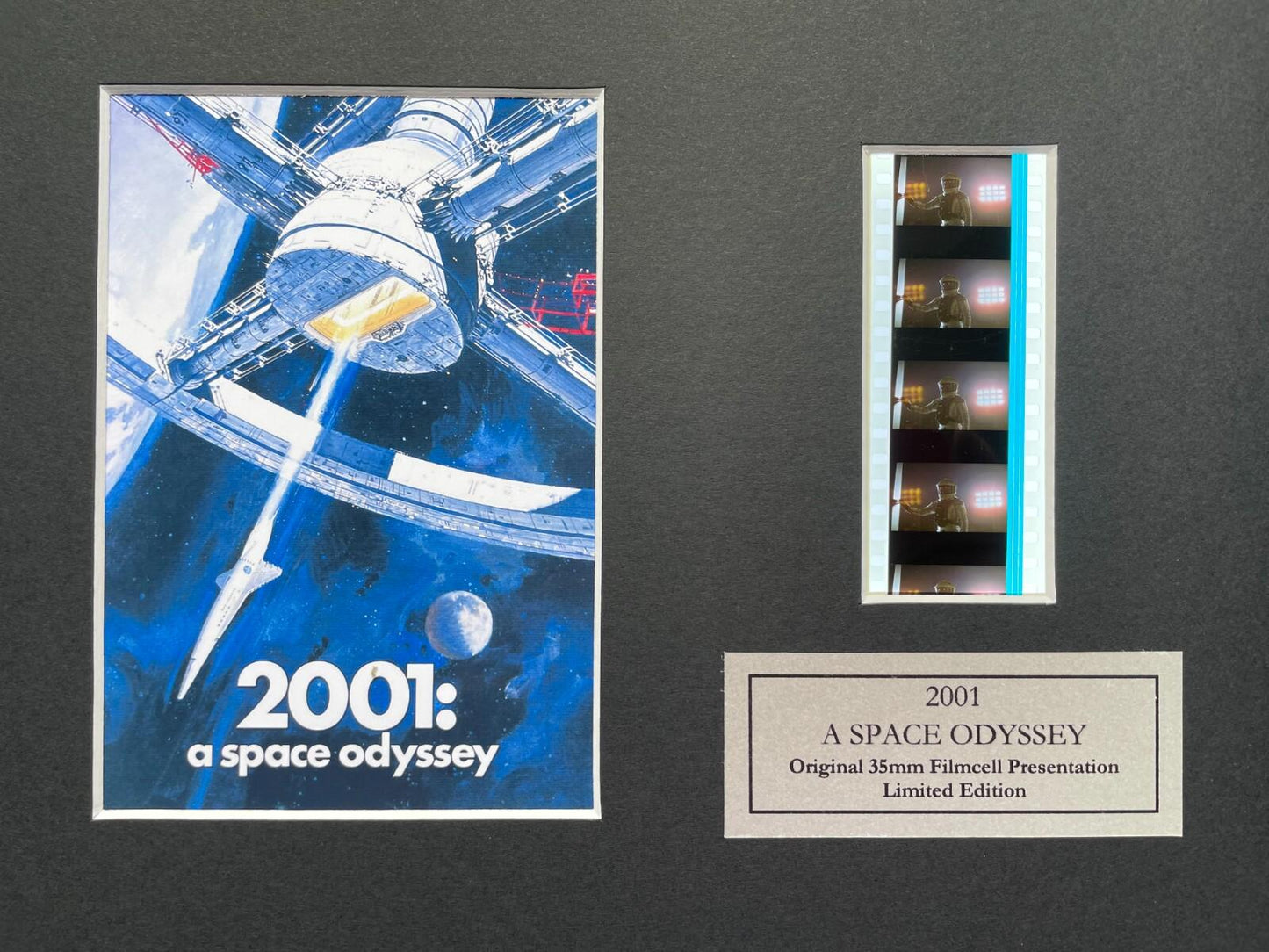 2001: A Space Odyssey Original 35mm Film Cells set in Quality Wood Frame + COA