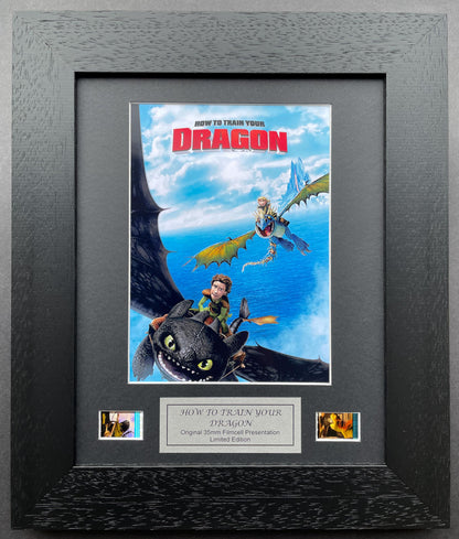 HOW To TRAIN Your DRAGON Original 35mm Film Cells set within Quality Wood Frame