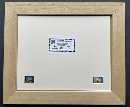 DONALD DUCK Original 35mm Film Cells set within Quality Wood Frame + COA