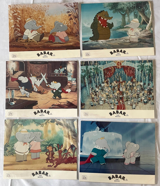 Babar The Movie (1989) Original Lobby Cards - Set of 6