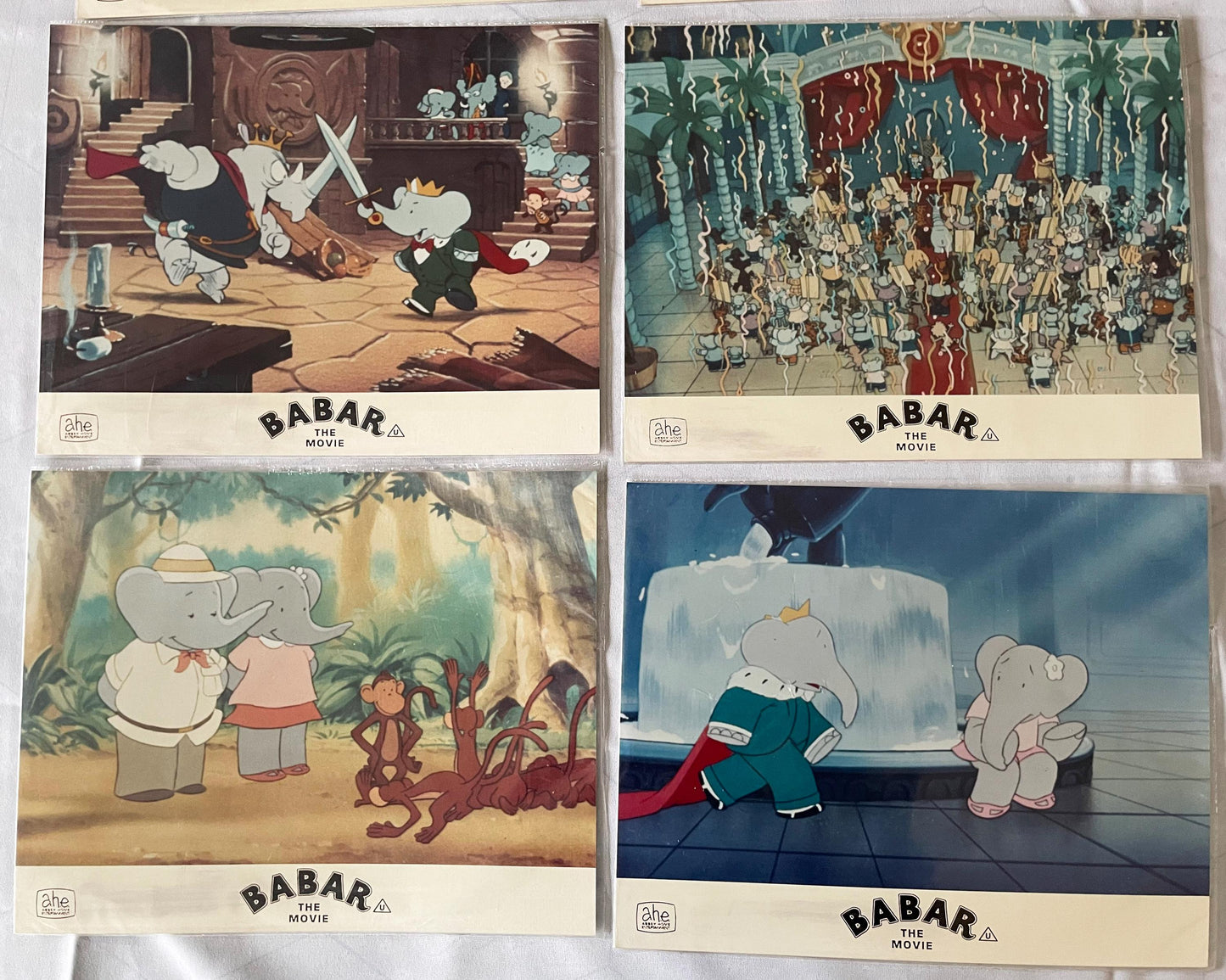 Babar The Movie (1989) Original Lobby Cards - Set of 6