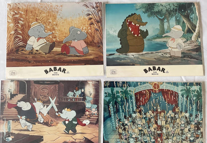 Babar The Movie (1989) Original Lobby Cards - Set of 6