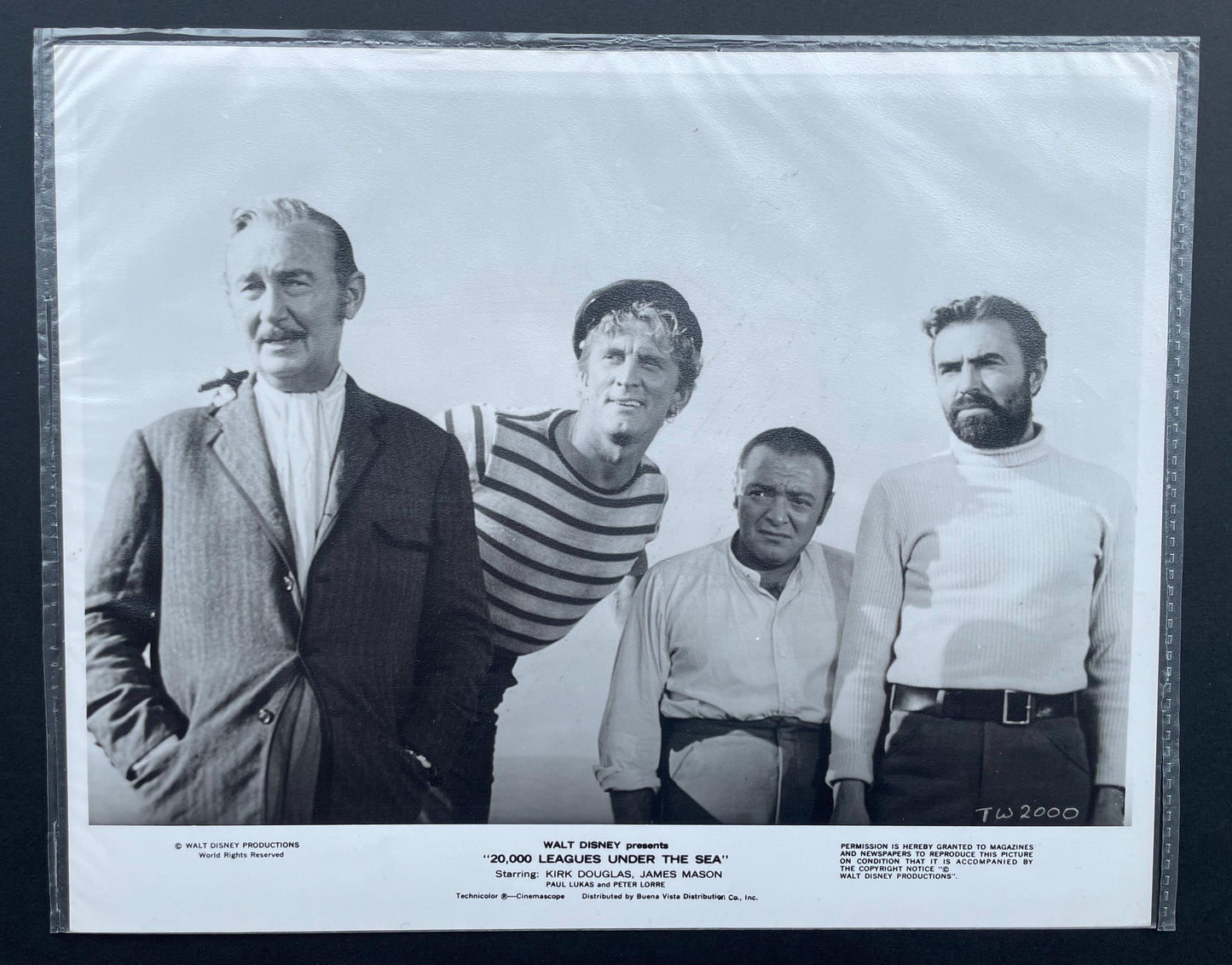 20,000 Leagues Under Sea 1954 Original B&W Still Kirk Douglas