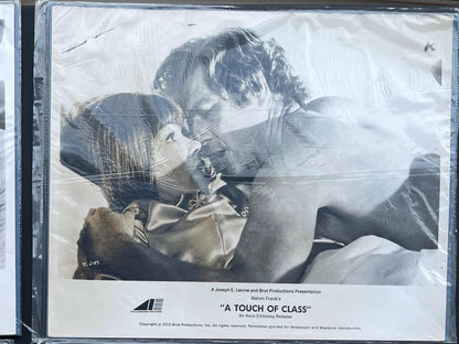 A Touch of Class 1973 Movie Stills (Set of 4) Black & White Cinema Memorabilia