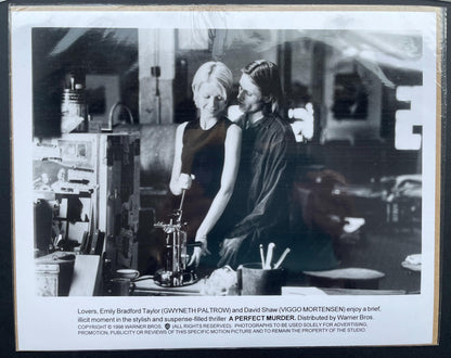 A PERFECT MURDER (1988) Original Black & White Stills x 3 + Free Shipping UK