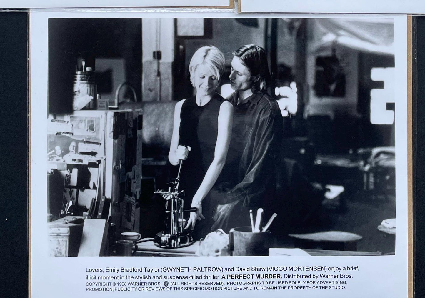 A PERFECT MURDER (1988) Original Black & White Stills x 3 + Free Shipping UK