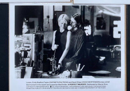 A PERFECT MURDER (1988) Original Black & White Stills x 3 + Free Shipping UK