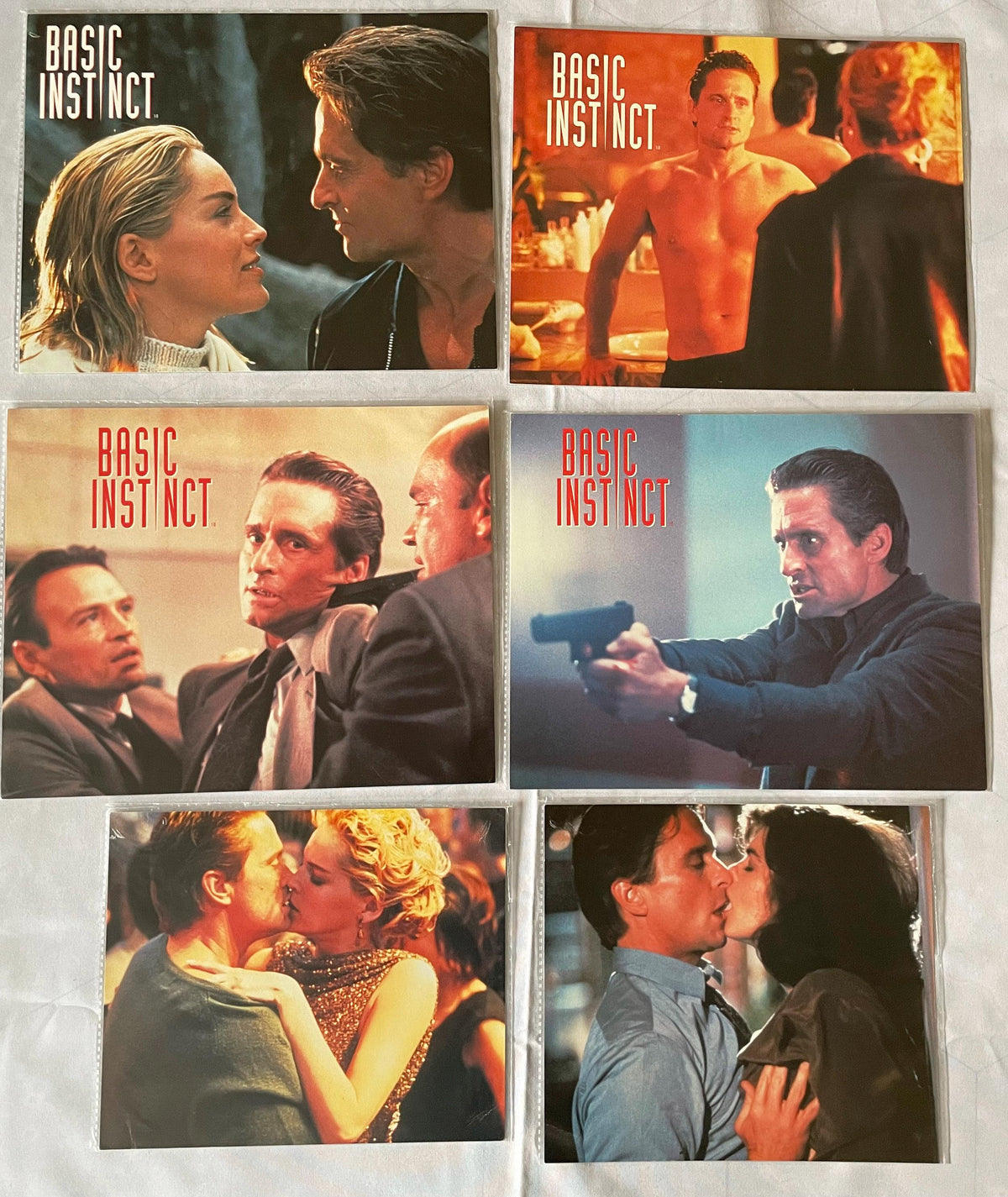 Basic Instinct (1992) Original Lobby Cards - Set of 6