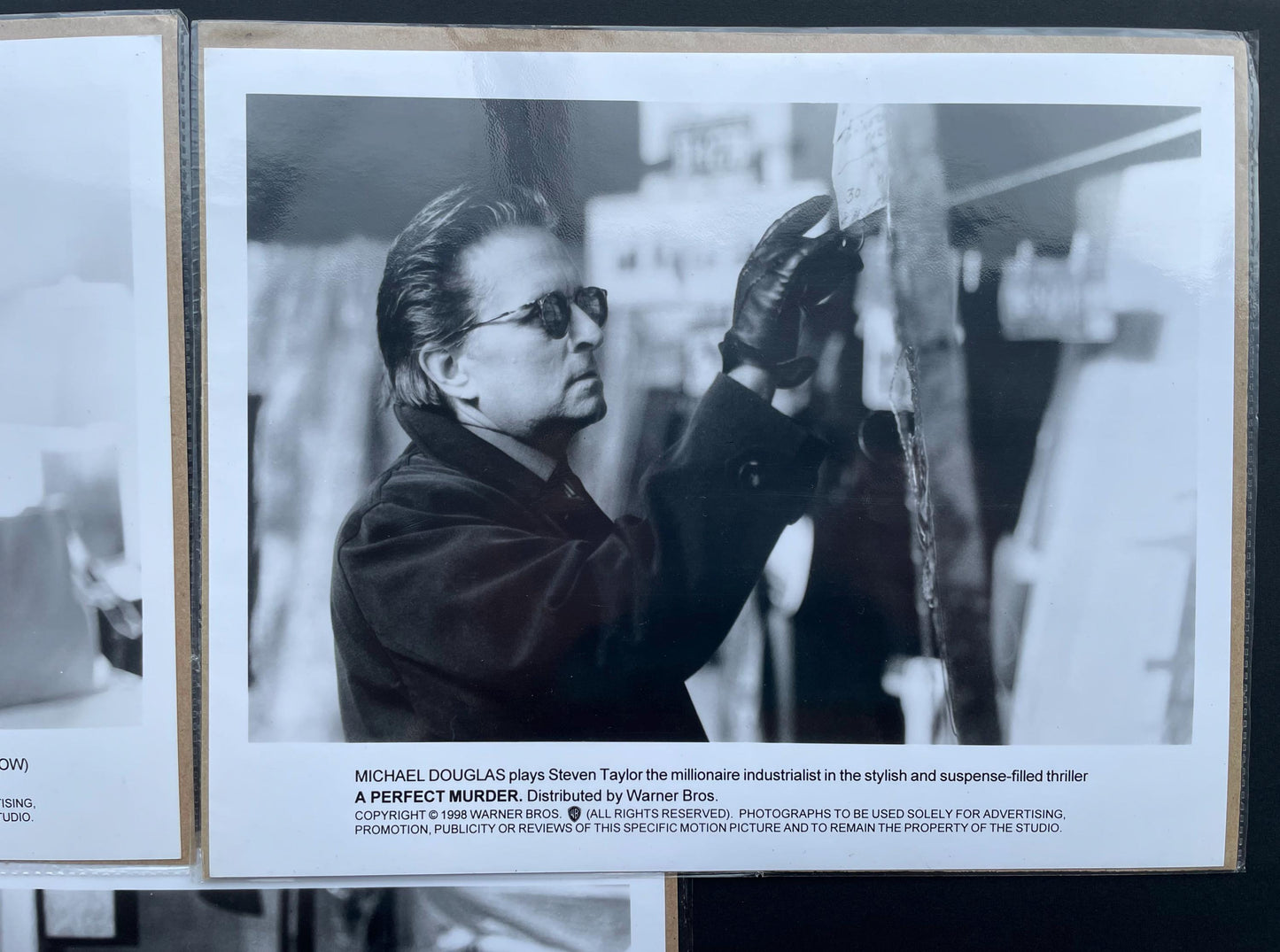 A PERFECT MURDER (1988) Original Black & White Stills x 3 + Free Shipping UK