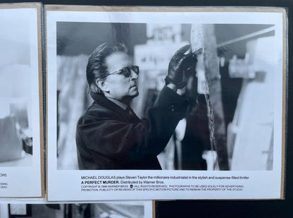A PERFECT MURDER (1988) Original Black & White Stills x 3 + Free Shipping UK