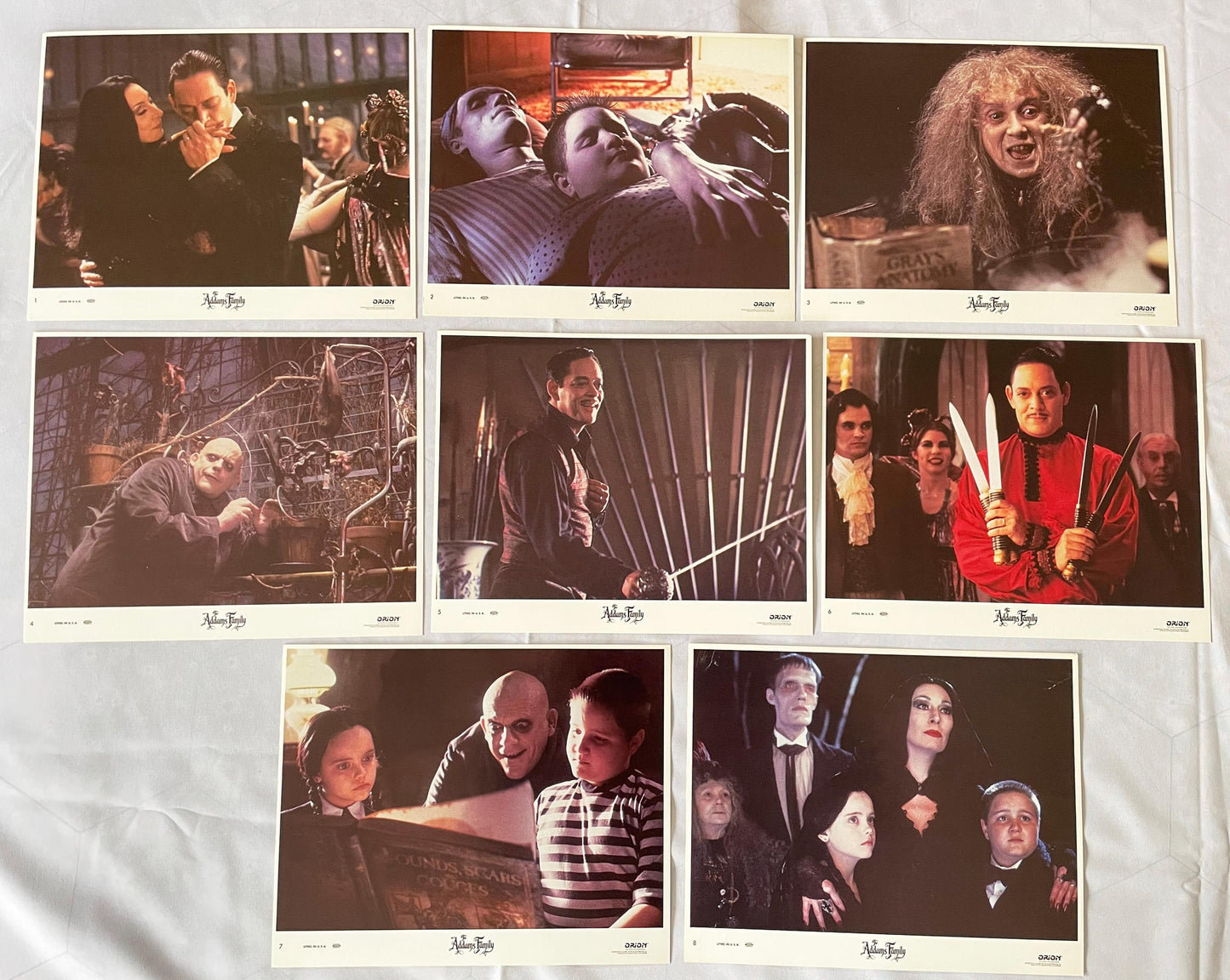 The Addams Family (1991) Original Lobby Cards Set of 8