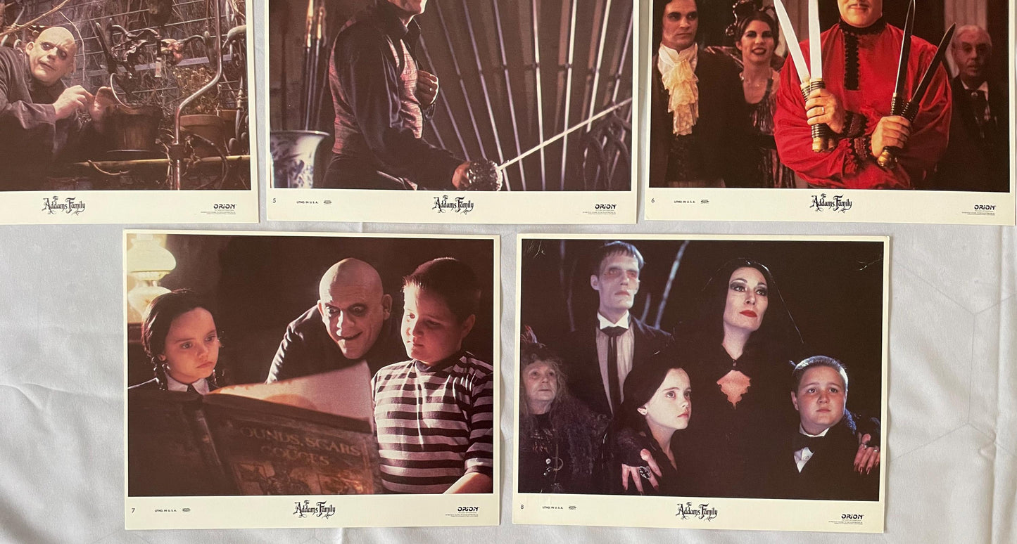 The Addams Family (1991) Original Lobby Cards Set of 8