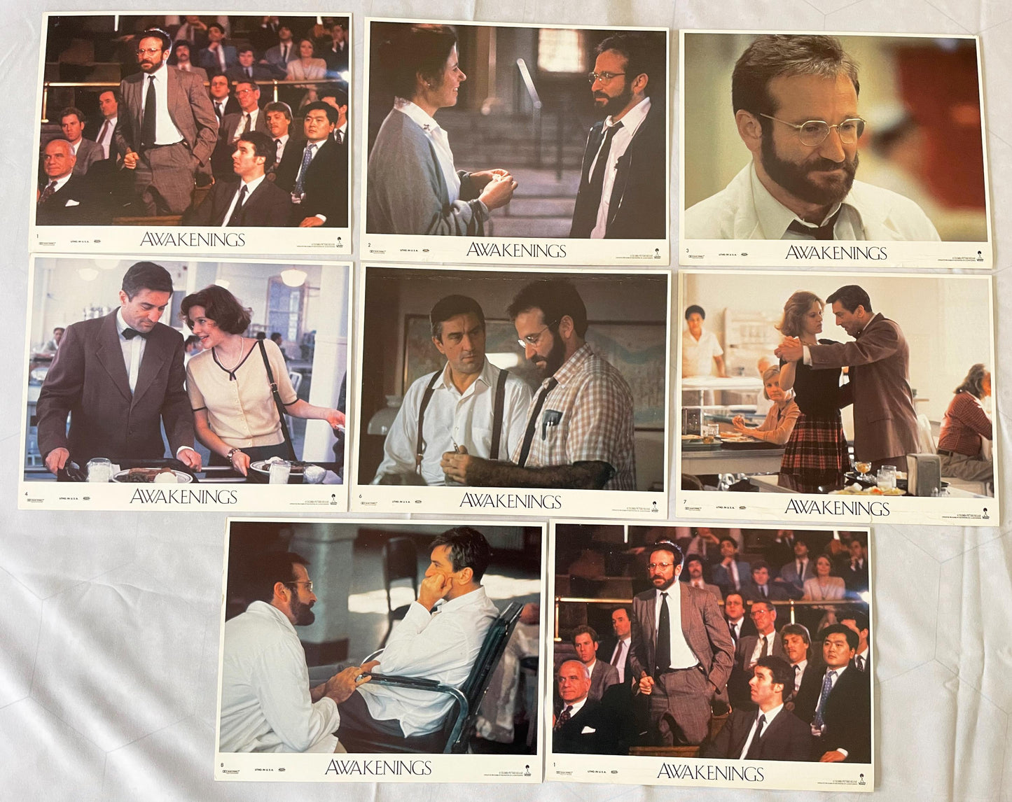 Awakenings (1990) Original Lobby Card Set, Robin Williams, De Niro