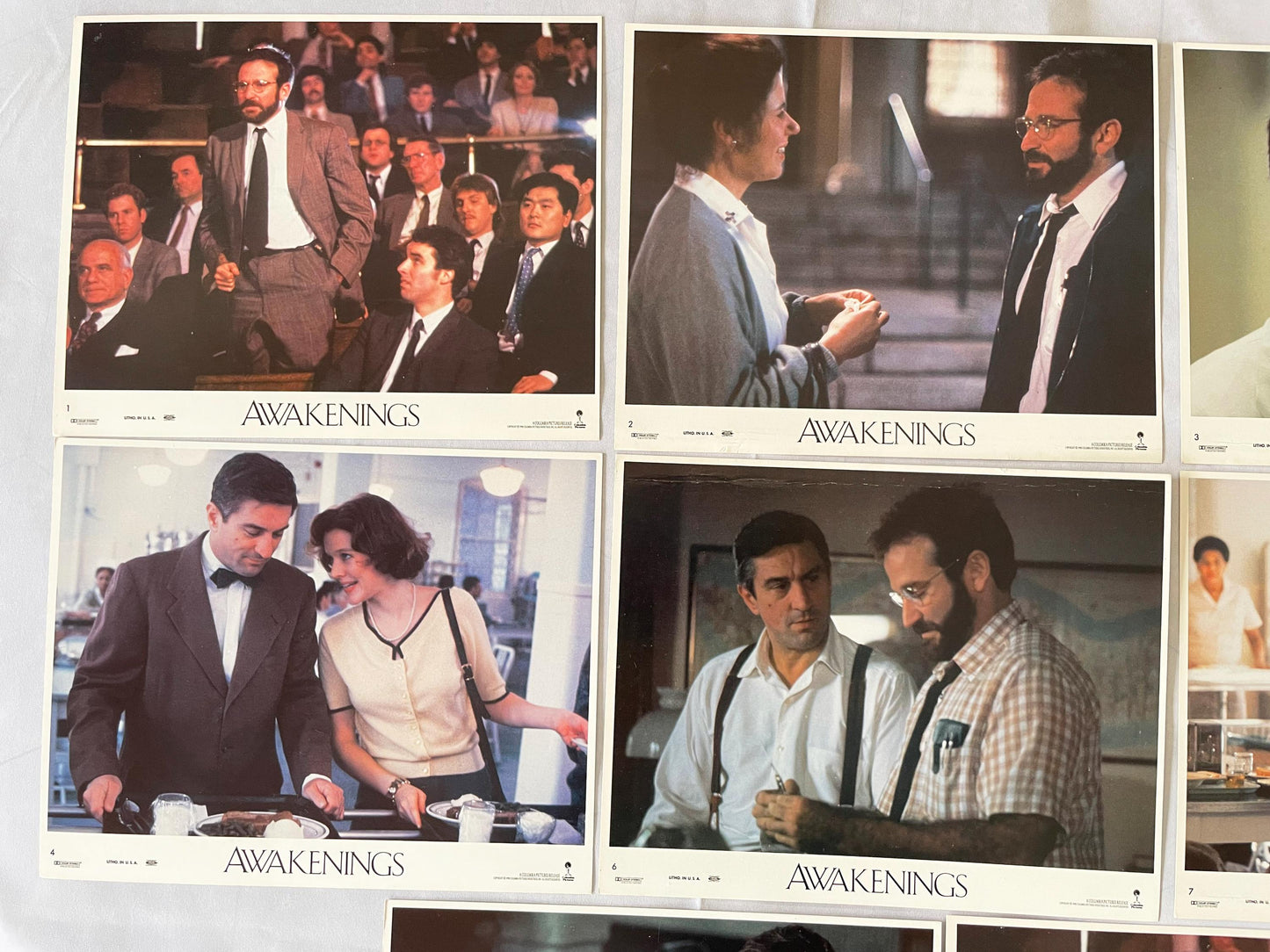 Awakenings (1990) Original Lobby Card Set, Robin Williams, De Niro
