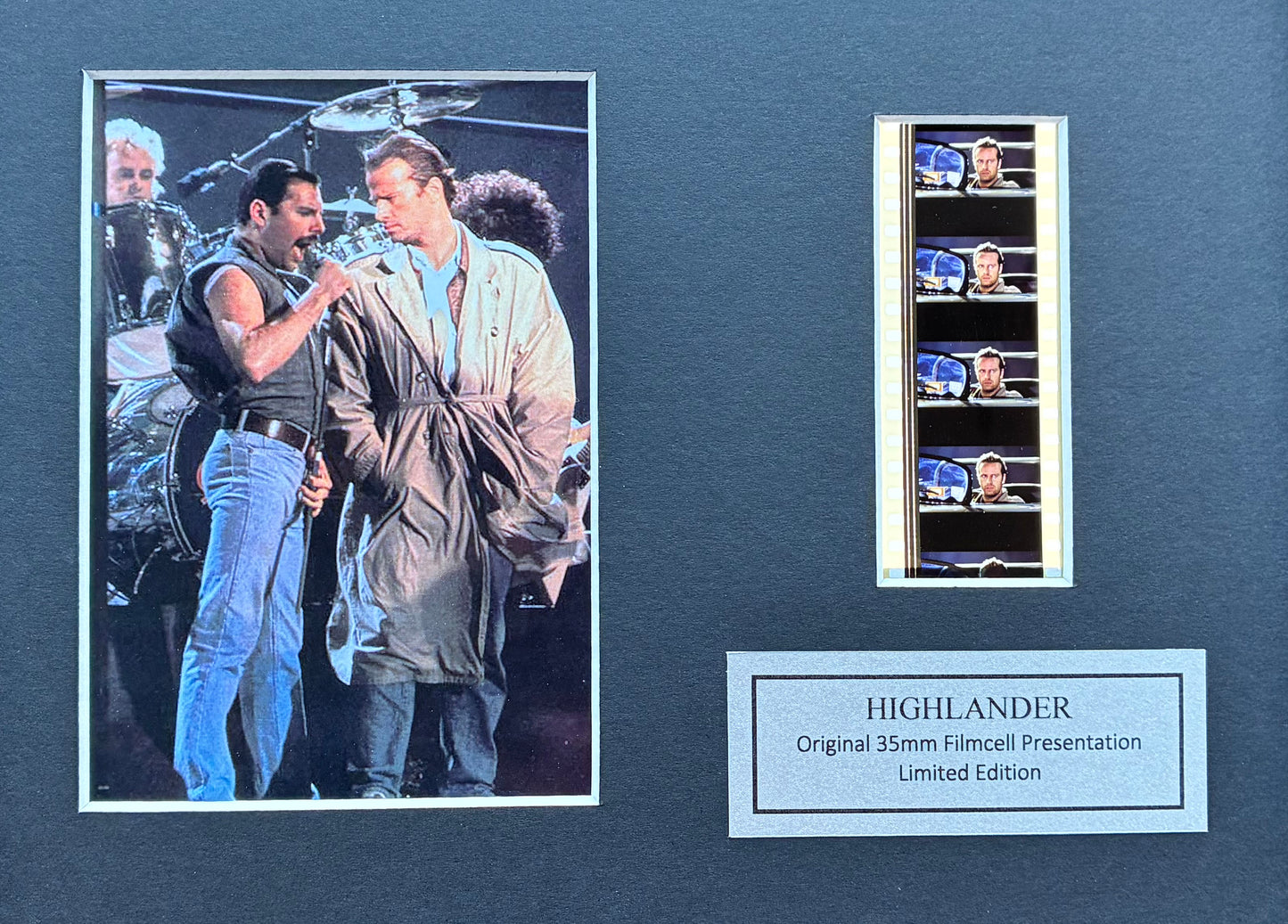 HIGHLANDER 1986 Original 35mm Film Cells set within Quality Wood Frame + COA