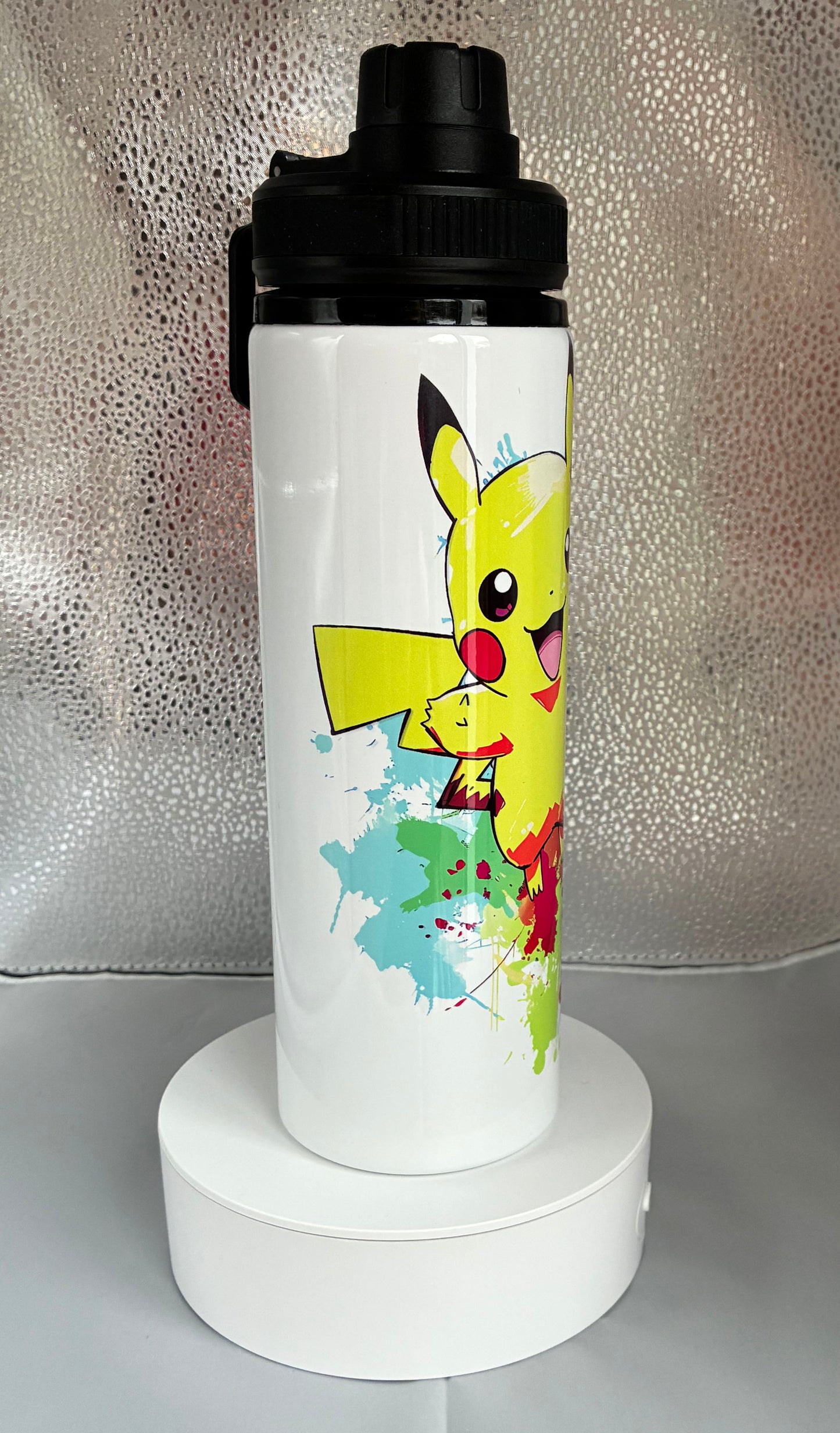 Pokemon Style 850ml Sports Water Bottle with Screw Top Smart Lid