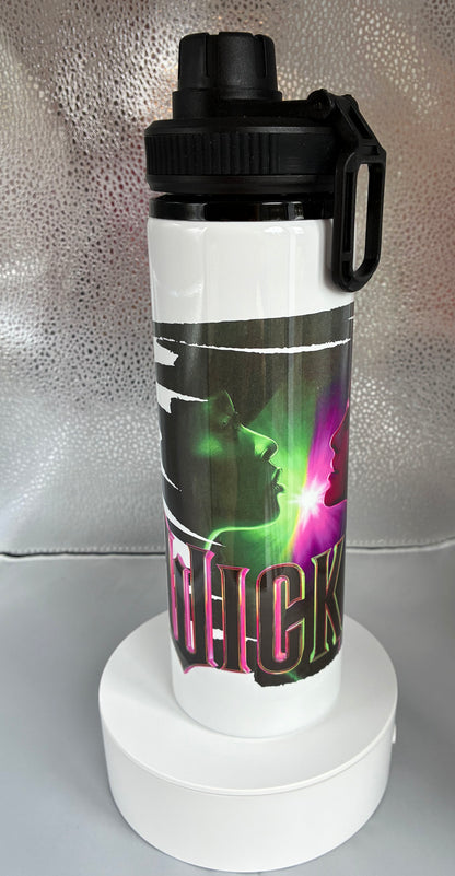 Wicked Style 850ml Sports Water Bottle with Screw Top Smart Lid