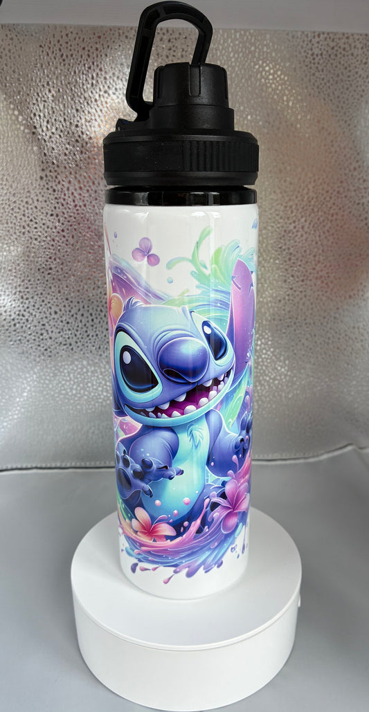 Stitch character Style 850ml Sports Water Bottle with Screw Top Smart Lid