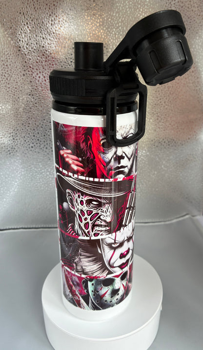 Horror characters Style 850ml Sports Water Bottle with Screw Top Smart Lid