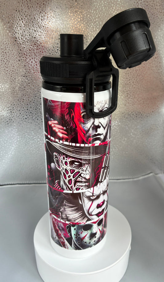 Horror characters Style 850ml Sports Water Bottle with Screw Top Smart Lid