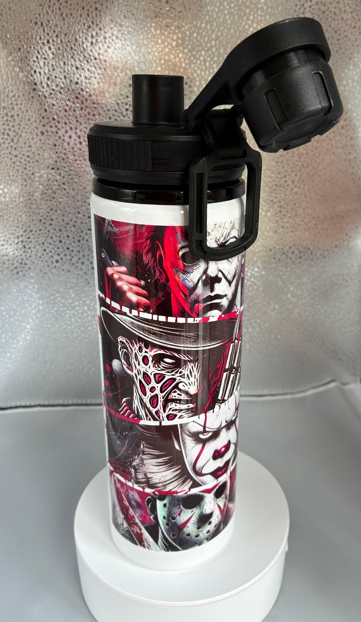 Horror characters Style 850ml Sports Water Bottle with Screw Top Smart Lid