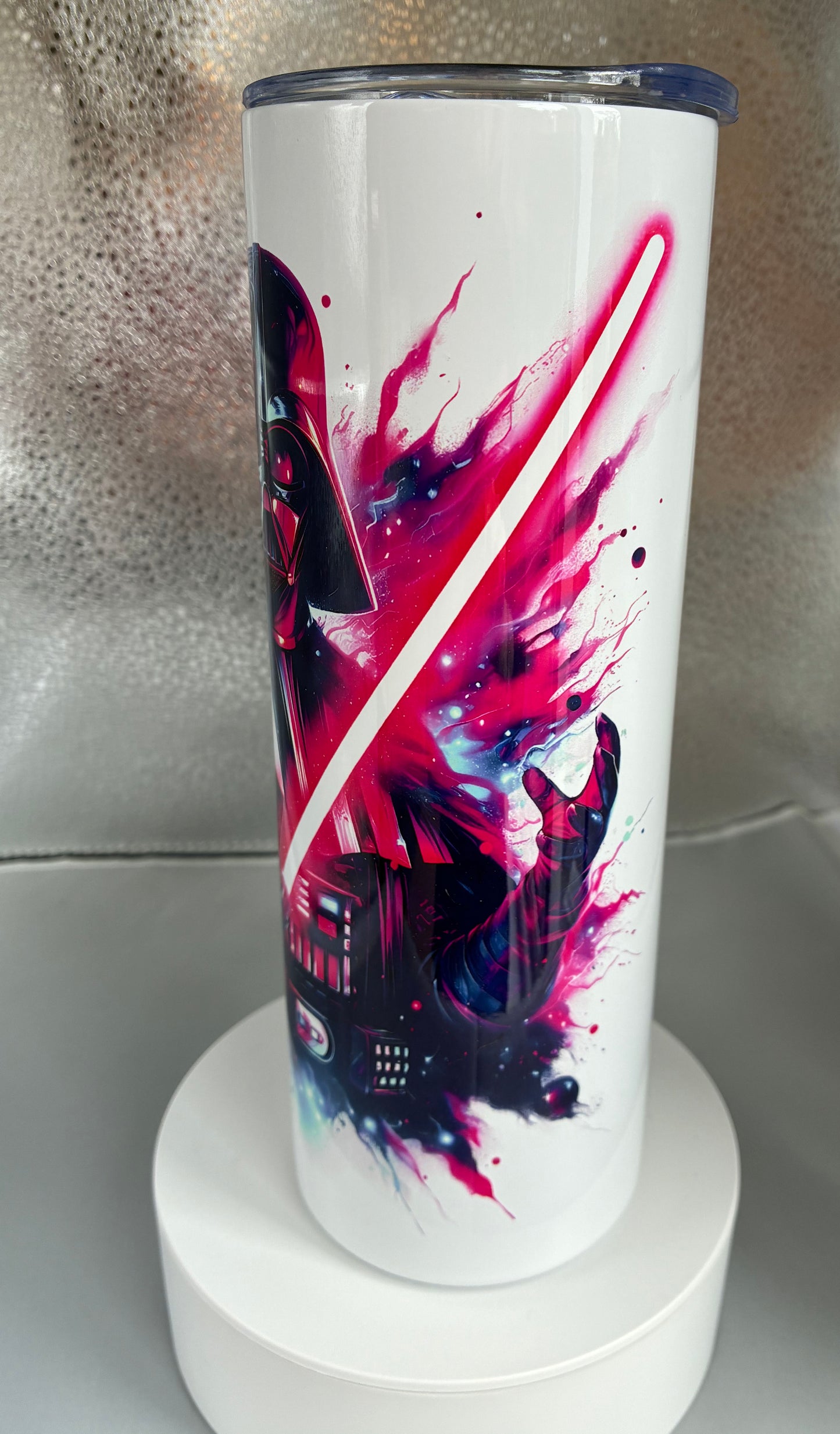 Darth Vader Style 20oz Stainless Steel Tumbler / Travel mug