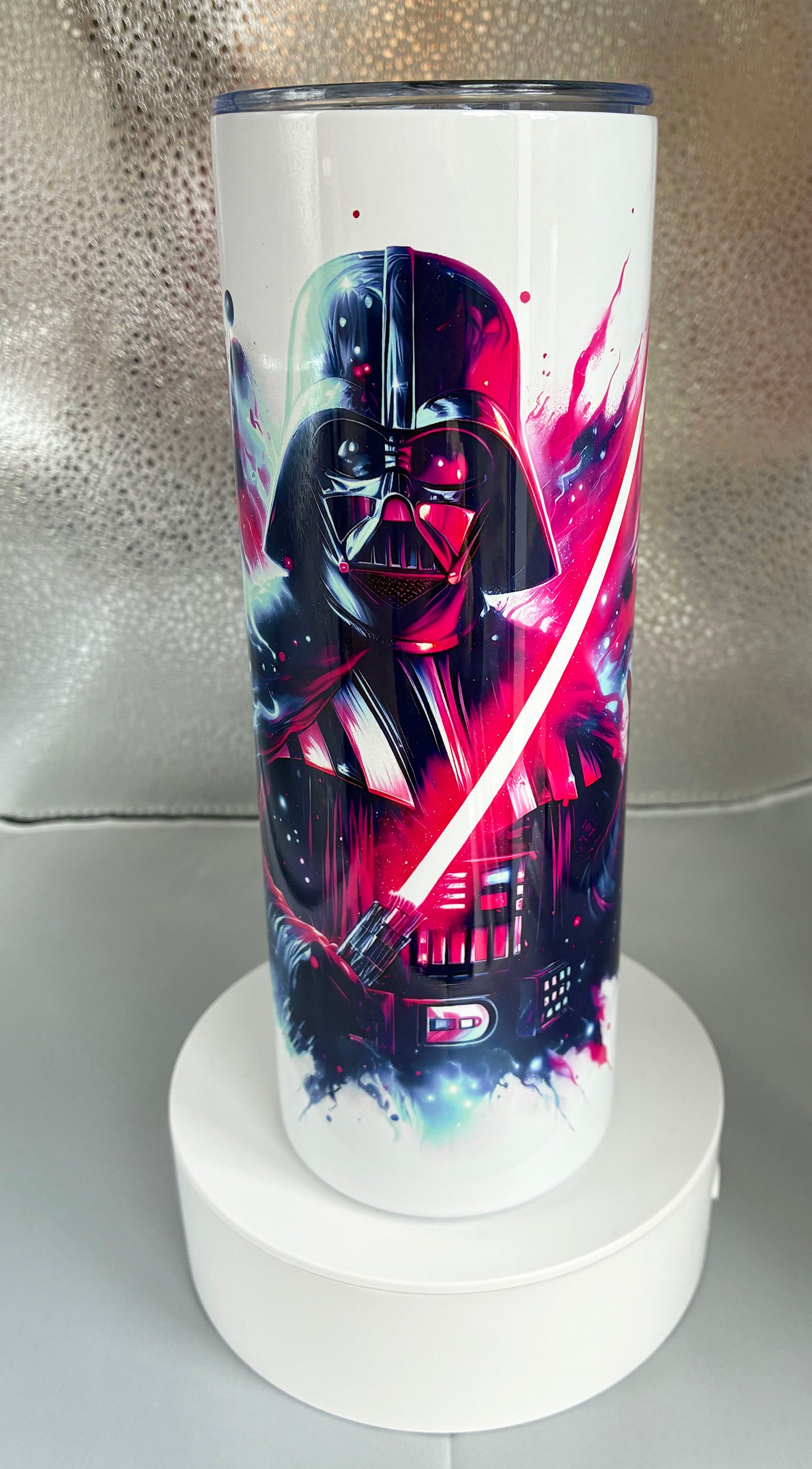 Darth Vader Style 20oz Stainless Steel Tumbler / Travel mug