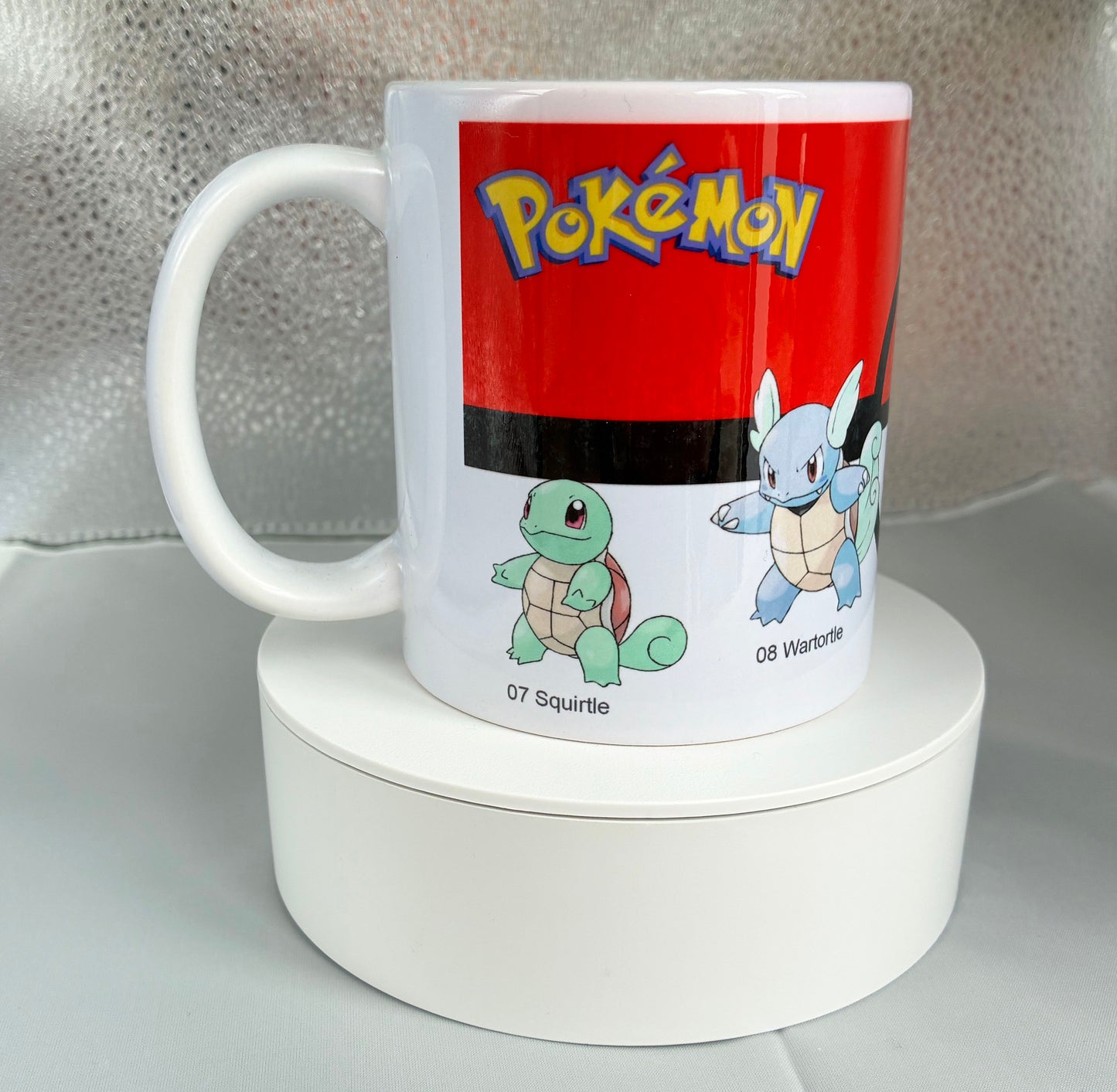 Pokemon Squirtle, Wartortle, Blastoise & Mega Blastoise 11oz Coffee Mug