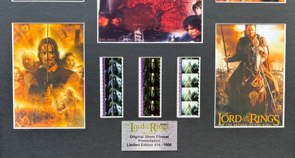 Lord of The Rings Original Trilogy 35mm Film Cells in Quality Wood Frame + COA
