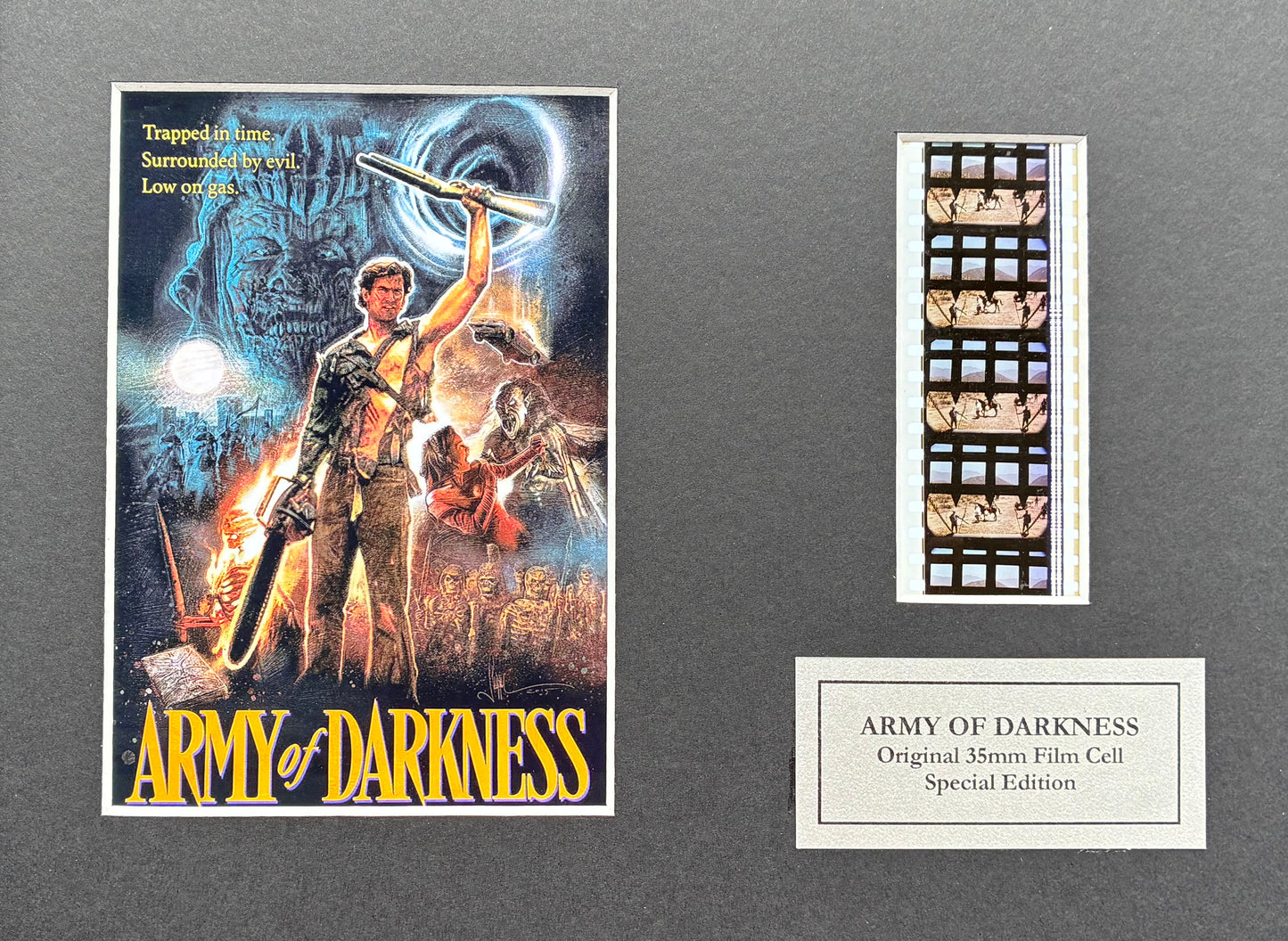 ARMY of DARKNESS Original 35mm Film Cells set in Quality Wood Frame + COA v1