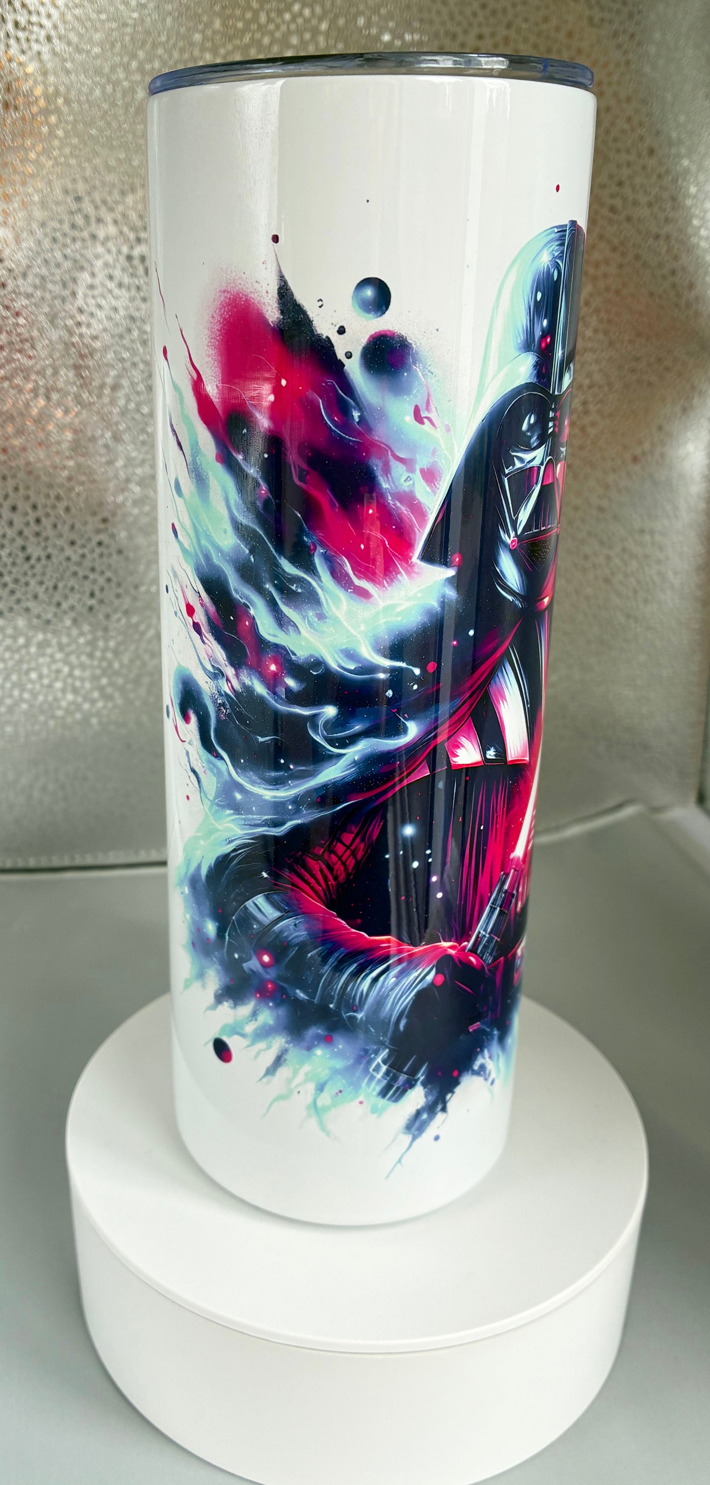 Darth Vader Style 20oz Stainless Steel Tumbler / Travel mug