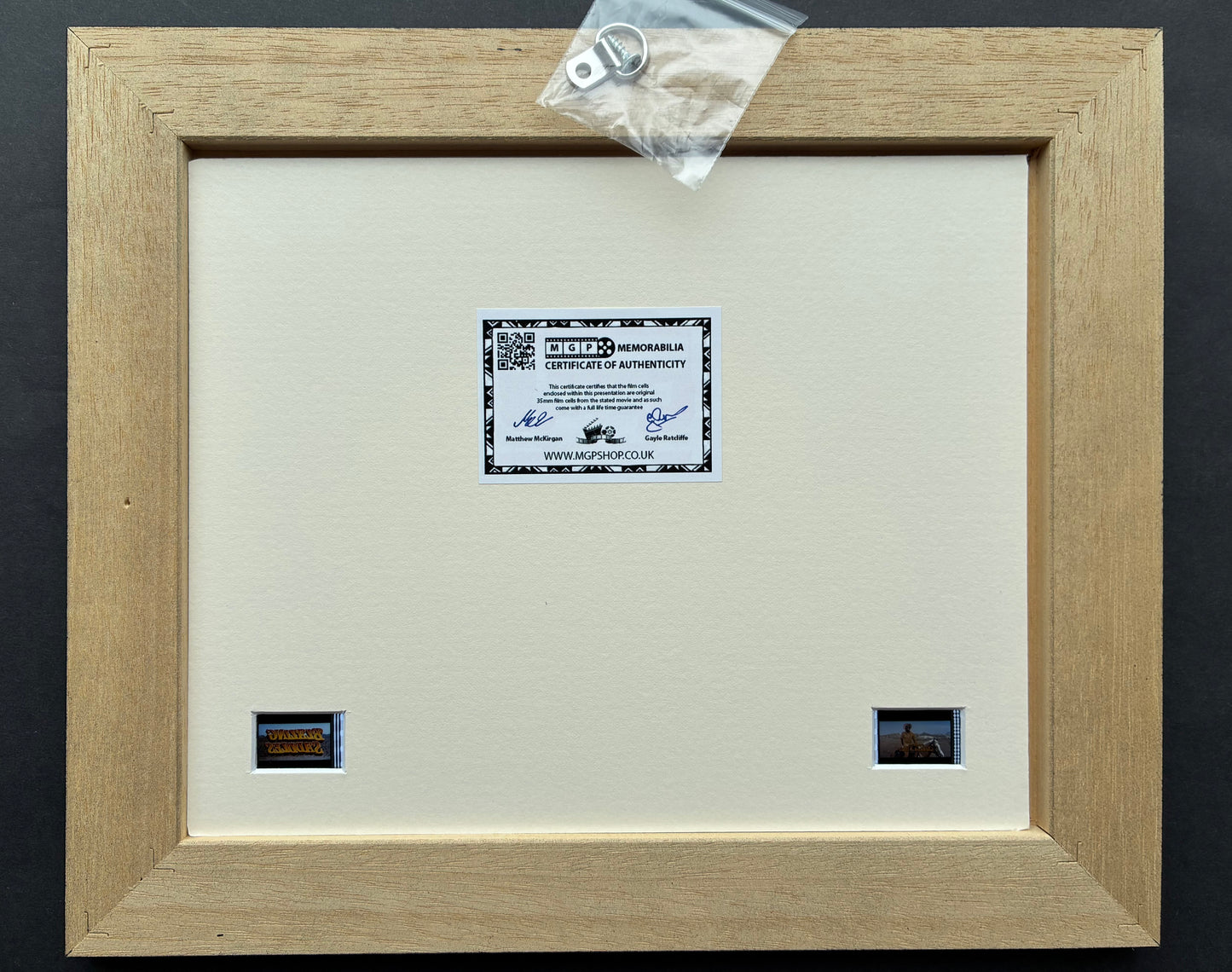 BLAZING SADDLES Original 35mm Film Cells set in Quality Wood Frame + COA