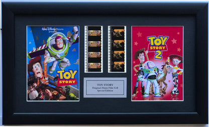 TOY STORY Original Double 35mm Film Cells set in Quality Wood Frame + COA