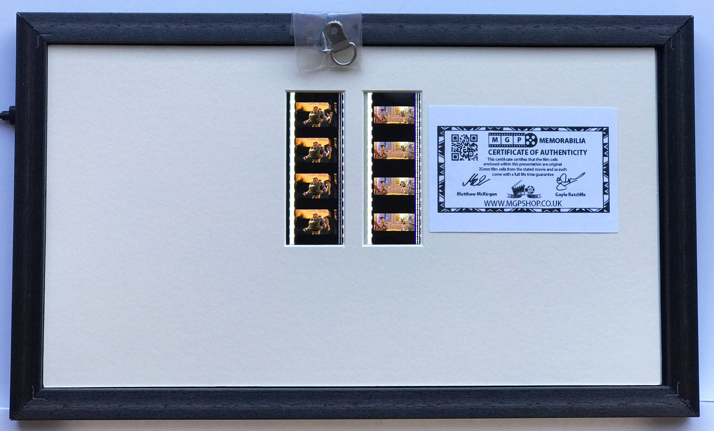 TOY STORY Original Double 35mm Film Cells set in Quality Wood Frame + COA