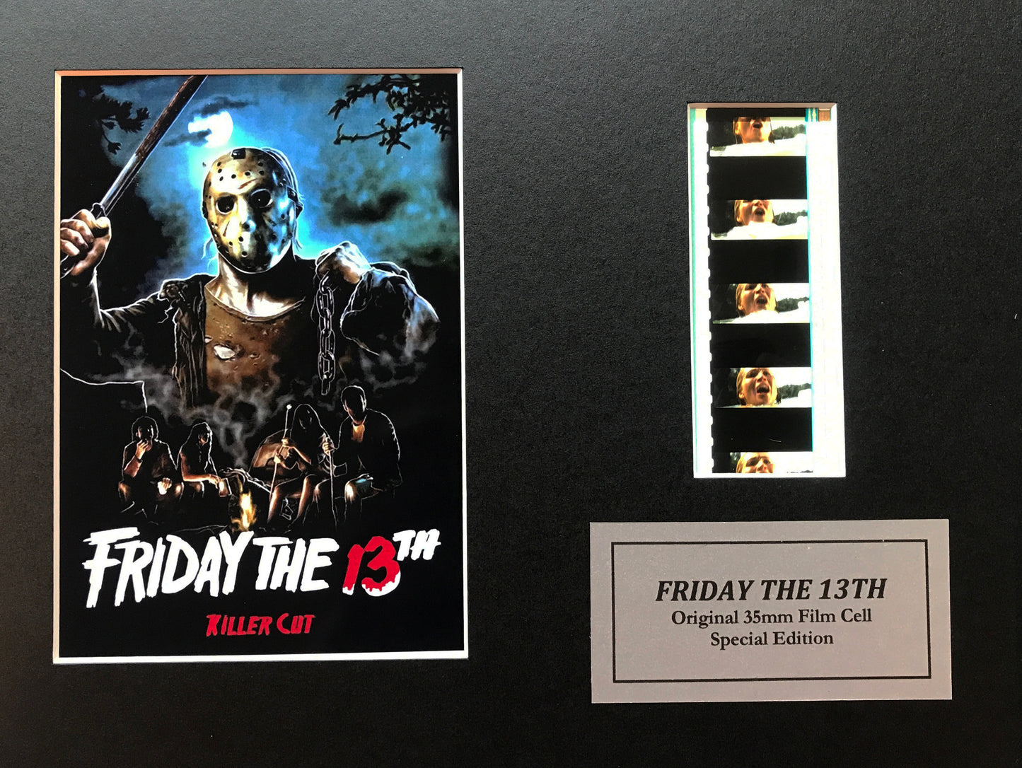 FRIDAY The 13TH 2009 Original 35mm Film Cells set within Quality Wood Frame + COA
