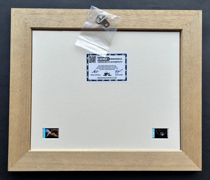 SAW Costas Mandylor Original 35mm Film Cells set within Quality Wood Frame + COA