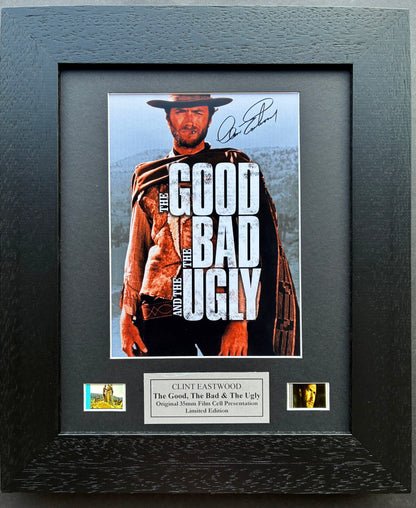 The Good, The Bad & The Ugly Original 35mm Film Cells in Quality Wood Frame vSR
