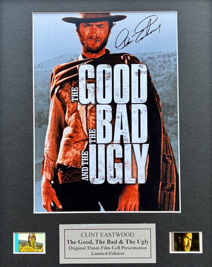 The Good, The Bad & The Ugly Original 35mm Film Cells in Quality Wood Frame vSR