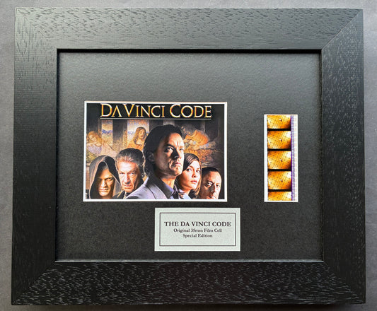 The Da Vinci Code Original 35mm Film Cells set within Quality Wood Frame + COA