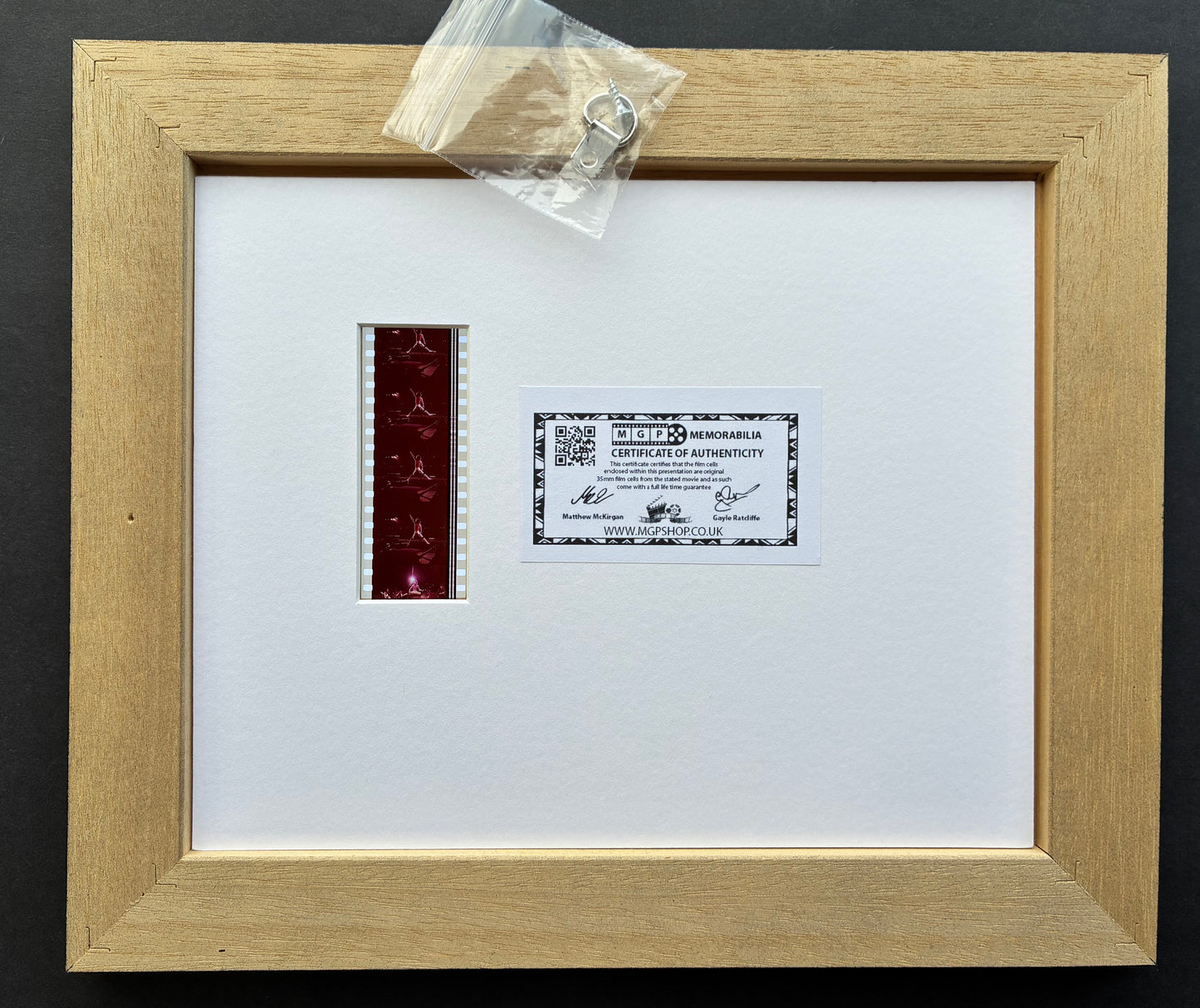 Hand crafted display featuring original film cells for Sir Mick Jagger fans v1
