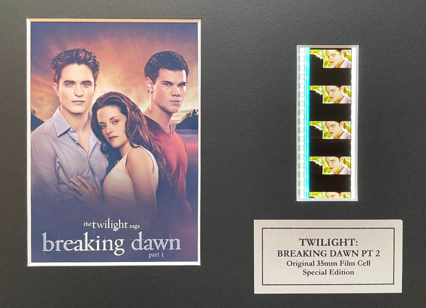 THE TWILIGHT SAGA Original 35mm Film Cells set within Quality Wood Frame + COA