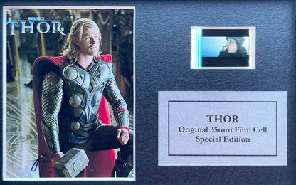 THOR Original Mini 35mm Film Cells set in Quality Wood Frame + COA  v2