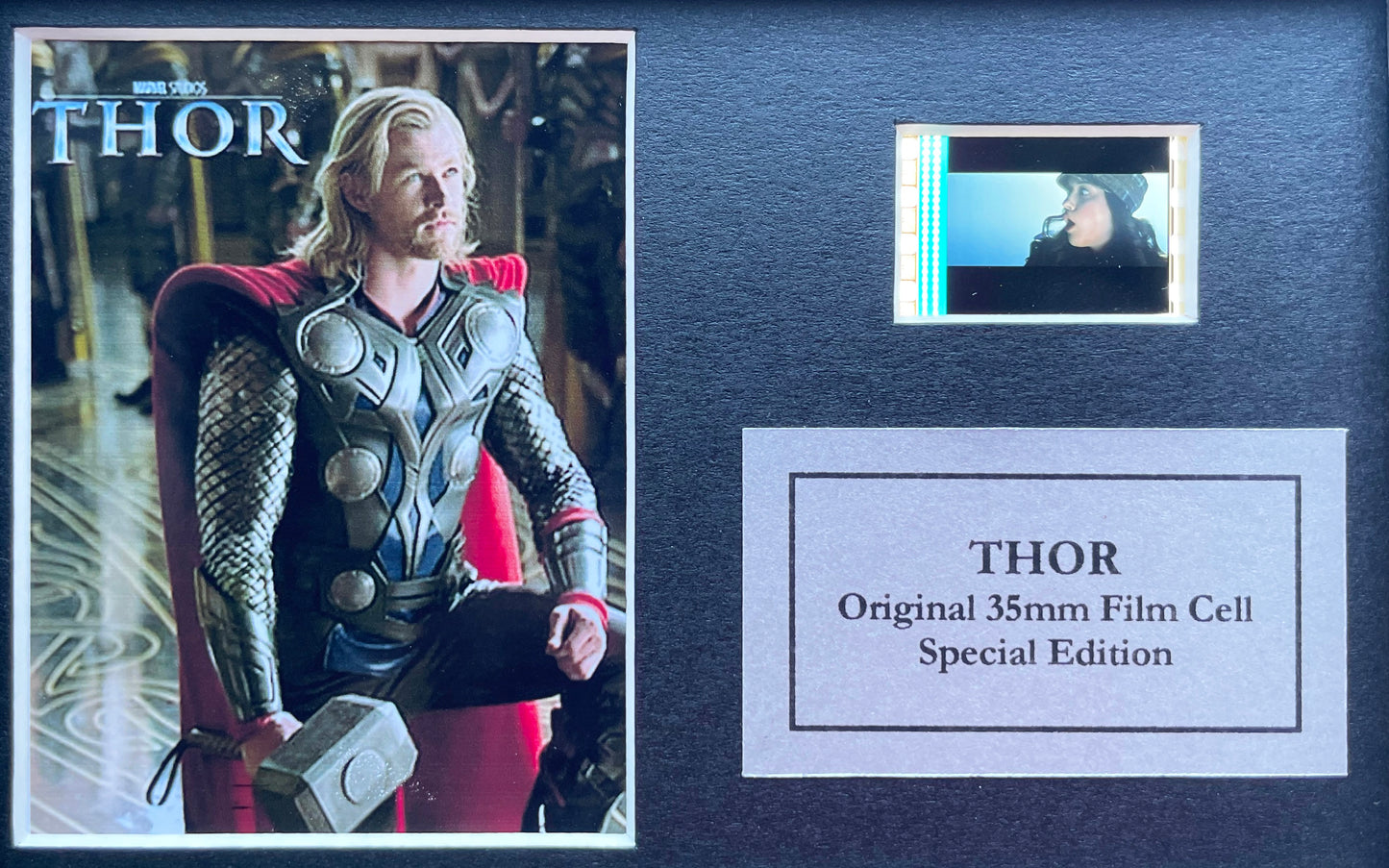 THOR Original Mini 35mm Film Cells set in Quality Wood Frame + COA  v2