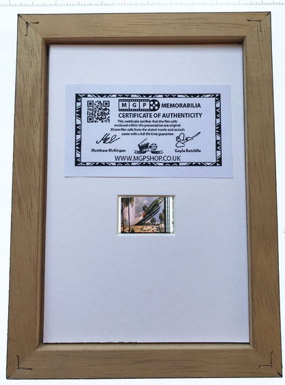 THUNDERBIRDS ARE GO Original Mini 35mm Film Cells set in Quality Wood Frame v1
