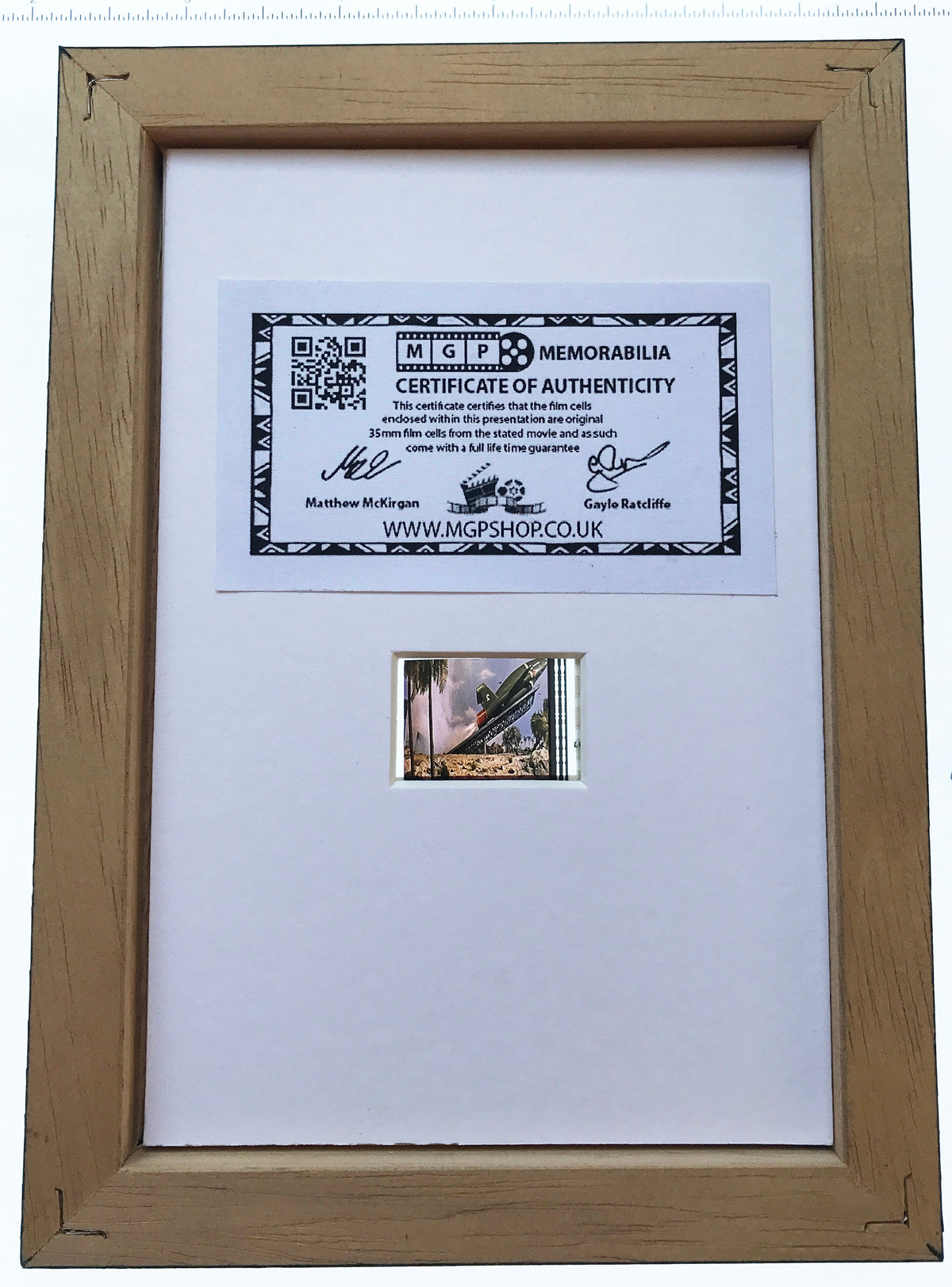 THUNDERBIRDS ARE GO Original Mini 35mm Film Cells set in Quality Wood Frame v1