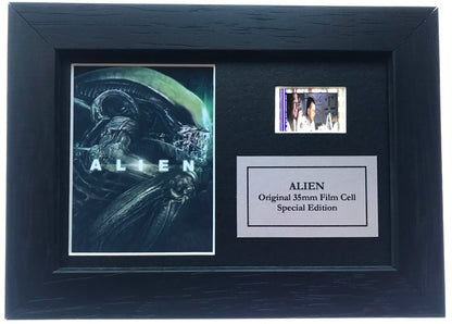 ALIEN 1979 Original Mini 35mm Film Cells set in Quality Wood Frame + COA