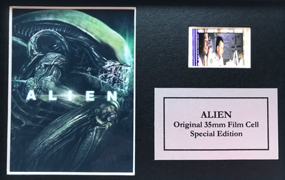 ALIEN 1979 Original Mini 35mm Film Cells set in Quality Wood Frame + COA